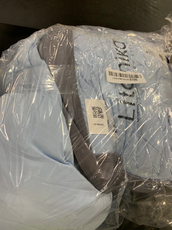 Photo 1 of Litanika Comforters Light Blue Full Size, 3 Pieces Lightweight Solid Bedding Comforter Set, All Season Fluffy Bed Set (79x90In Comforter & 2 Pillowcases)