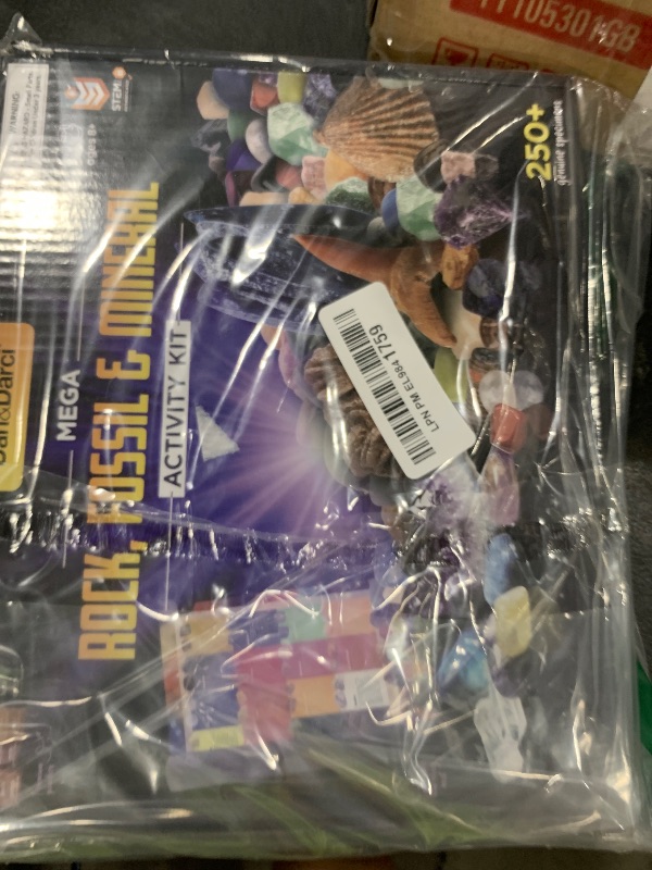 Photo 1 of Dan&Darci Rock Collection for Kids - Includes 250+ Bulk Rocks, Gemstones & Crystals + Genuine Fossils and Minerals - 2 Lbs. - Geology Earth Science STEM Toys Activity, Gifts for Boys & Girls Ages 6+