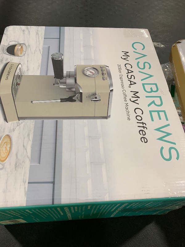 Photo 1 of CASABREWS CM5418 Espresso Machine 20 Bar, Espresso Maker with Milk Frother Steam Wand, Stainless Steel Espresso Coffee Machine with 34oz Removable Water Tank, Creamy