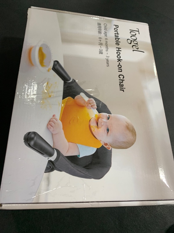 Photo 1 of Hook on High Chair for Babies and Toddlers 6-36 Months, Portable and Foldable for Home and Travel, Baby Feeding Chair - Setup in Seconds - Includes Carry Bag (Grey)