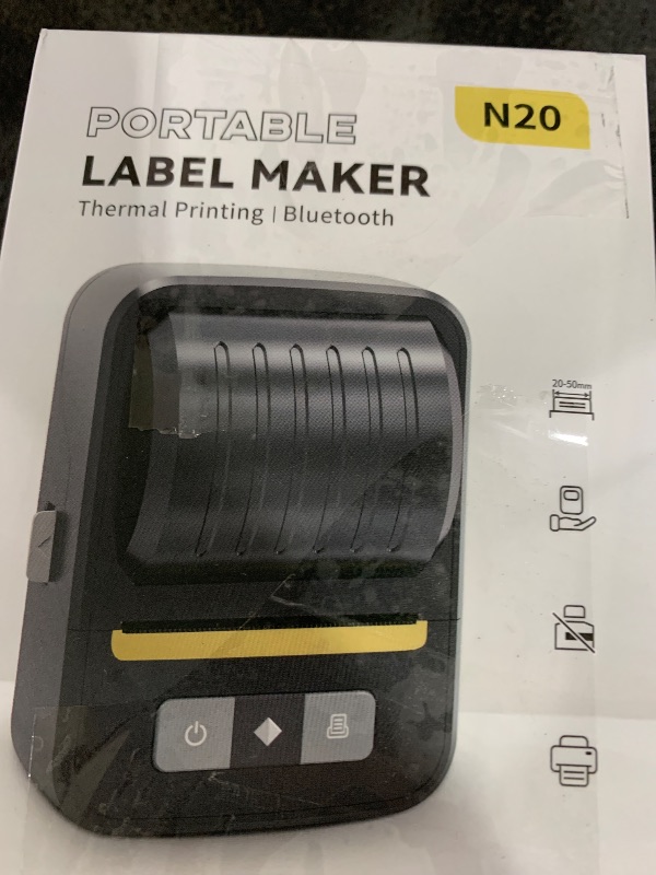 Photo 1 of NADAIIN Label Maker Machine with Tape, Bluetooth Label Makers, Portable Thermal Label Printer Easy to Use for Small Business, Home Organization, Office, School, Sticker Printer for Phone