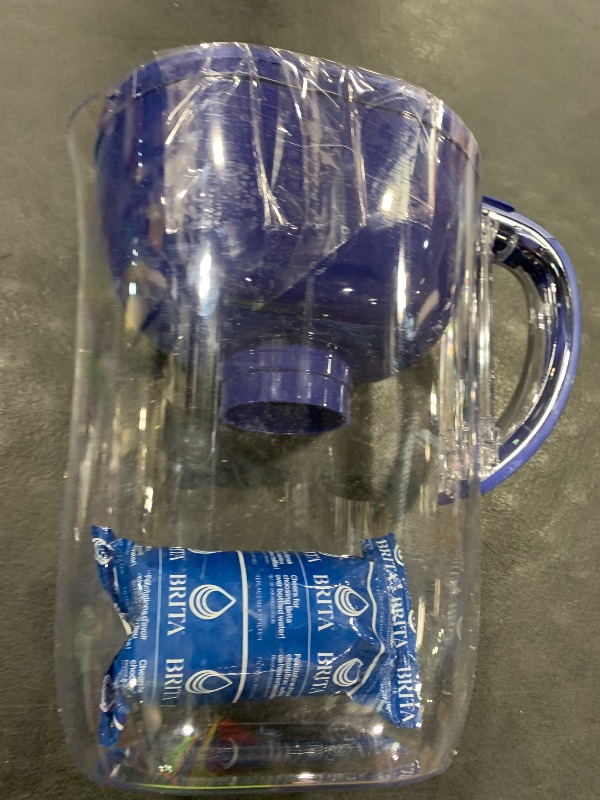 Photo 1 of Brita Everyday Elite Water Filter Pitcher, Removes 99% of Lead, Includes 1 Filter, 10-Cup Capacity, Blue