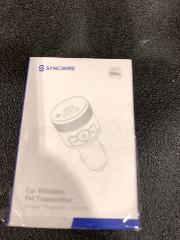 Photo 1 of Syncwire Bluetooth 5.4 FM Transmitter for Car, 38W PD&QC3.0 Dual USB Charging Bluetooth Car Adapter Microphone & Bass Sound MP3 Music Player FM Kit with Hands-Free Calling