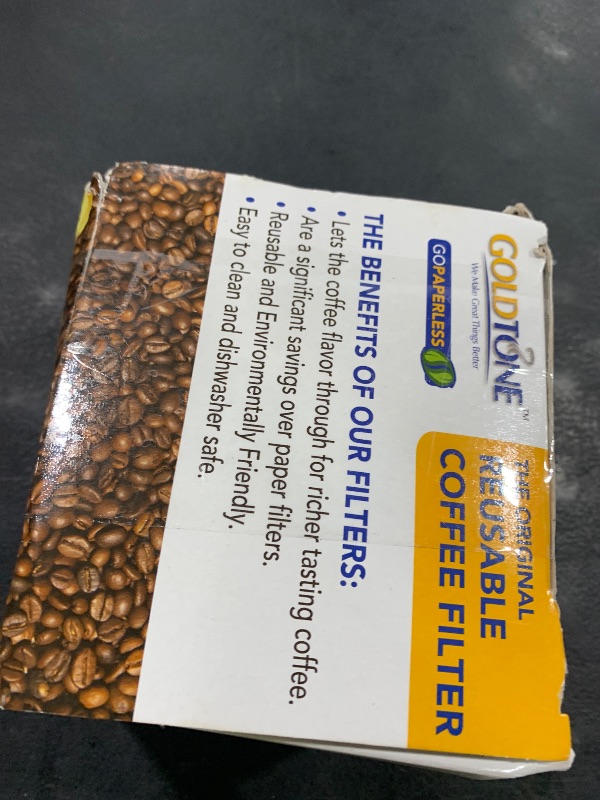 Photo 1 of GoldTone Reusable 8-12 Cup Basket Filter fits Black & Decker Coffee Machines and Brewers. Replaces Black & Decker Reusable Coffee Filter and Permanent Coffee Basket Filter (2 Pack)