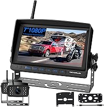 Photo 1 of Wireless Backup Camera for Truck. Rv - Vehicle Backup Camera with 7'' 1080P HD Monitor - IP69 Waterproof Reverse Camera with BSD Alert and Night Vision for Car, Van, SUV, Trailer and Camper