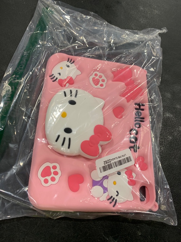 Photo 1 of Cartoon Case for iPad 10.9" 2022?MONEHOYSY Cute Soft Silicone Kickstand [Drop Proof,Shock Proof,Anti Slip] Back Stand Cover Case for Kids Children Teens Girls Boys (Kitty-3)