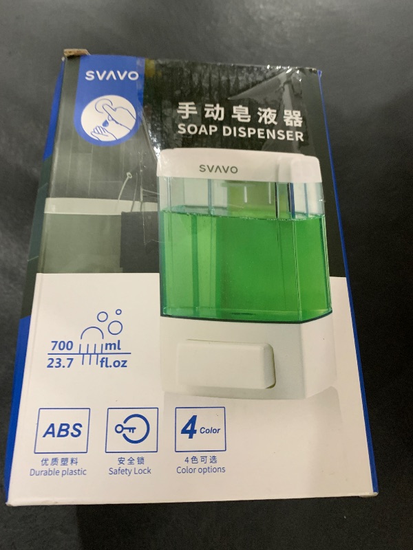 Photo 1 of SVAVO Automatic Soap Dispenser Hand Soap Dispenser Wall Mount 600m/21 fl.oz, Touchless Electric Sensor Pump Battery Operated for Offices Home Kitchen Bathroom Hotel Restaurant Commercial