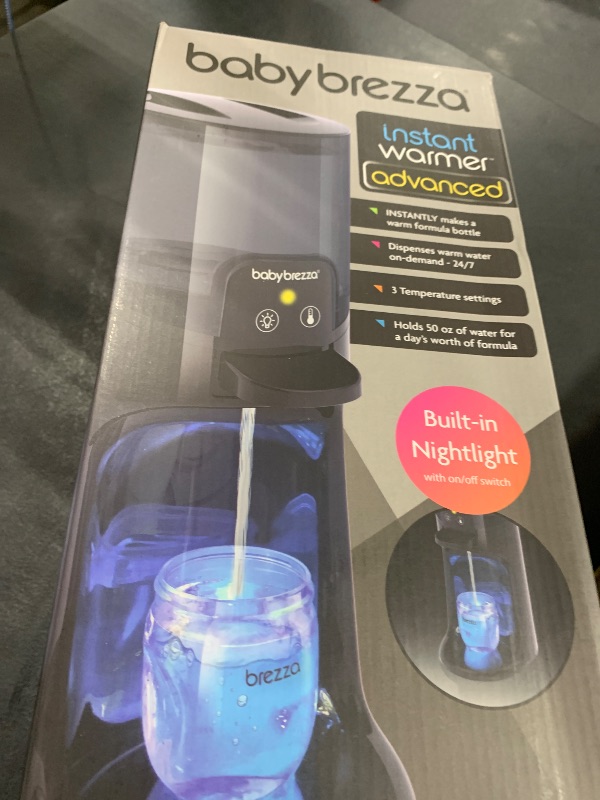 Photo 1 of Baby Brezza Instant Baby Bottle Warmer Advanced - Fast Water Warmer Instantly Dispenses 24/7 in 3 Temperatures with Nightlight
