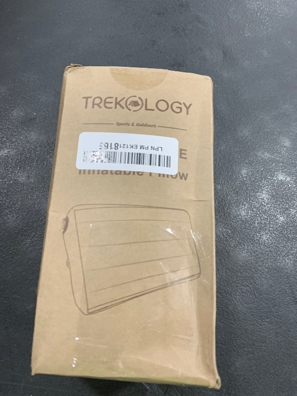 Photo 1 of TREKOLOGY Premium Inflatable Camping Pillow with Removable Foam-Padded Case – Noise-Reducing, Ergonomic Design for Outdoor, Backpacking, and Air Travel ALUFT Pro (Blue)