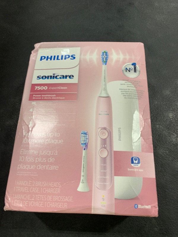 Photo 1 of Philips Sonicare ExpertClean 7500 Pink, Rechargeable Electric Power Toothbrush, HX9690/07 