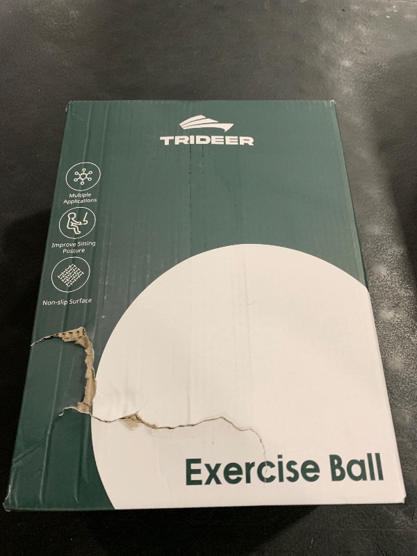 Photo 1 of Trideer Yoga Ball for Exercise, Pregnancy & Birthing, 5 Sizes Exercise Ball for Physical Therapy, Stability, Fitness, Quick Pump Included