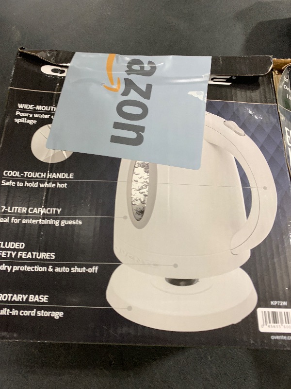Photo 1 of Ovente 1.7 Litre Bpa Free Electric Kettle