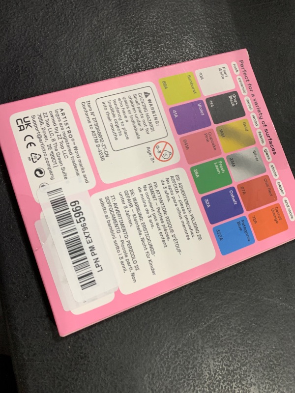 Photo 1 of ARTISTRO 12 Wine Glass Acrylic Paint Markers - Washable Non-Toxic Dual Tip Acrylic Paint Pens for Car Window, Mirror, Ceramic