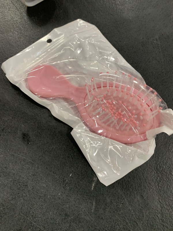 Photo 1 of 1 Pack Mini Hair Brush, Air Cushion Massage for Women, Small Comb Air Cushion Hairbrush, Mini Wet Travel Detangling Brush Oval Scalp Massage Combs Pink