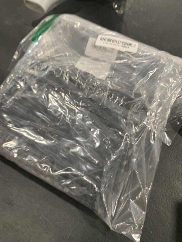 Photo 1 of 100 Count Plastic Landscape Edging Anchoring Stakes 8-Inch Garden Lawn Yard Landscaping Spikes for Paver Edging, Weed Barrier, Tent, Artificial Turf & More Black-100pcs