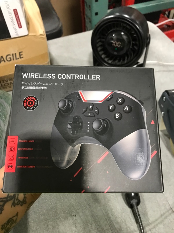 Photo 1 of Bluetooth Controller for Switch/PC/iPhone/Android/Apple Arcade MFi Games/TV/Steam, Hall Effect Joysticks Wireless Game Controller Gamepad with/Phone Clip/Lock Speed/Macro/6-Axis Gyro/Dual Motors/Turbo