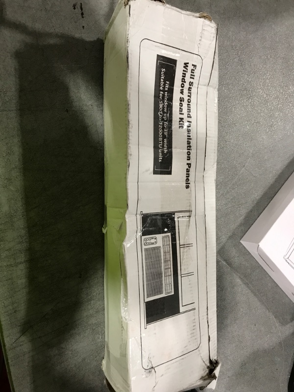 Photo 1 of LBG Products Window Air Conditioner Side Panels,Full Surround AC Foam Panel for Indoor Window AC Units,Summer and Winter Window Seal Cover (White)