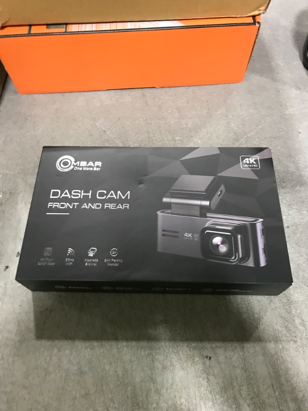 Photo 1 of OMBAR Dash Cam Front and Rear 5G WiFi, Dash Cam 4K/2K/1080P+1080P, Dash Camera for Cars with 3.18" LCD Screen, Dashcam Car Camera with WDR Night Vision, G-Sensor, Loop Recording, SD Card Not Included