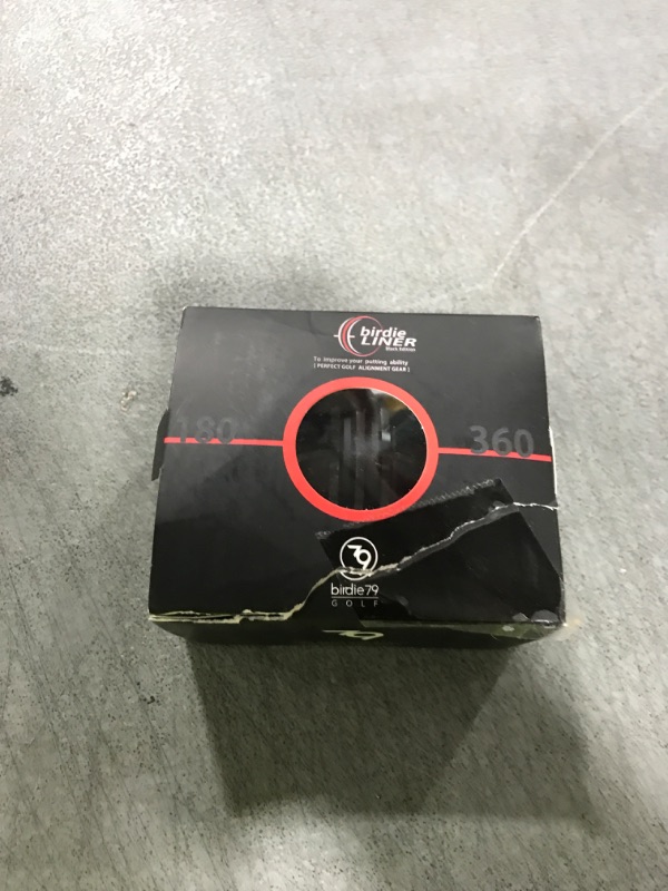 Photo 1 of BIRDIE79 Birdie Liner Black Golf Ball Marker Alignment Tool Kit - 360-Degree Triple Line Stencil with 3-Color Pens and Gift Box - Premium Quality