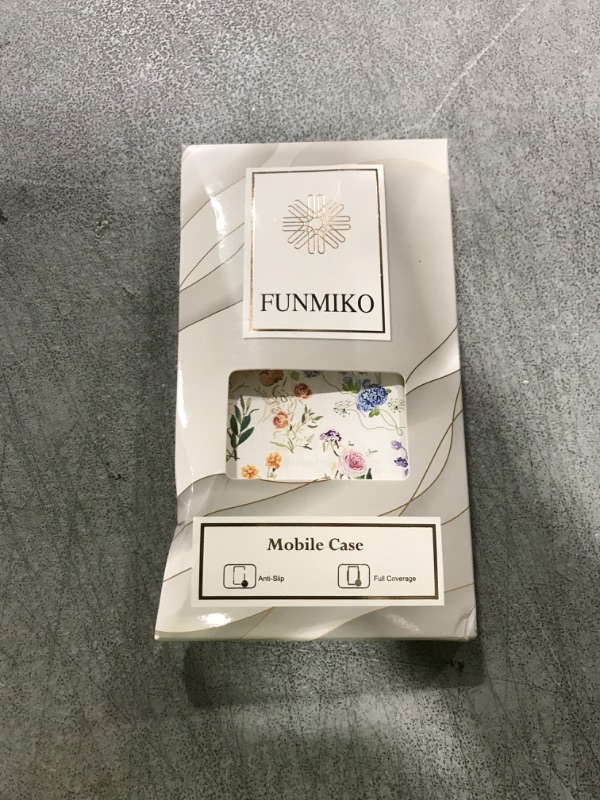Photo 1 of FUNMIKO for iPhone 15 Pro Wallet Case with Card Holder, RFID-Blocking, Military-Grade Drop Protection & Floral Animal Design, Magnetic Closure with Leather Kickstand - Flowers and Leaves