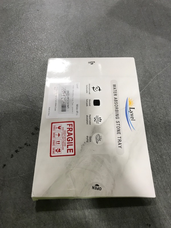 Photo 1 of 4PCS Stone Drying Trays for Bathroom Sink, Water Absorbing Stone Tray, Water Absorbent Diatomaceous Earth Tray and Coaster, Diatomite Soap Dish, Drying Stones Soap Trays for Kitchen Counter