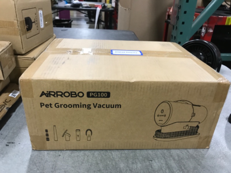 Photo 1 of AIRROBO Dog Grooming Vacuum, Dog Grooming Kit,12000Pa Strong Pet Vacuum, 2L Large Capacity Vacuum for Shedding Grooming Hair, Quiet,PG100