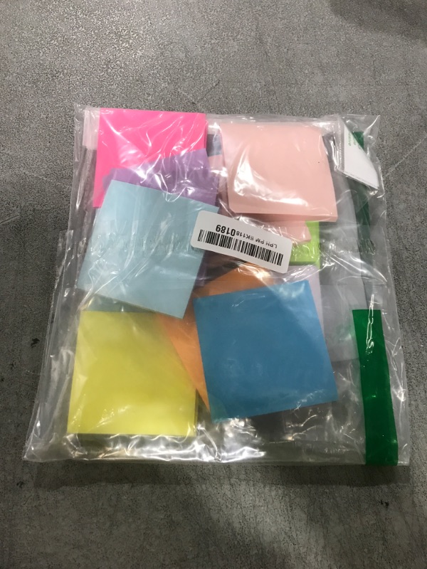 Photo 1 of (18 Pads) Sticky Notes 3x3 inch, Self-Stick Pads Bright Colors Sticky Note, Recyclable, Easy to Post for Home, Office, Notebook