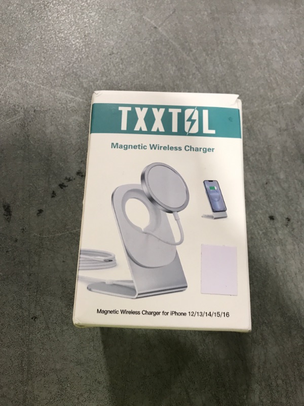 Photo 1 of Magnetic Wireless Charger Mag-Safe Charger for iPhone 16/15/14/13/12 Series Convertible Magnet Wireless Charging Stand/Pad with 5ft Cable for iPhone and AirPods 2/3/Pro 2/Pro