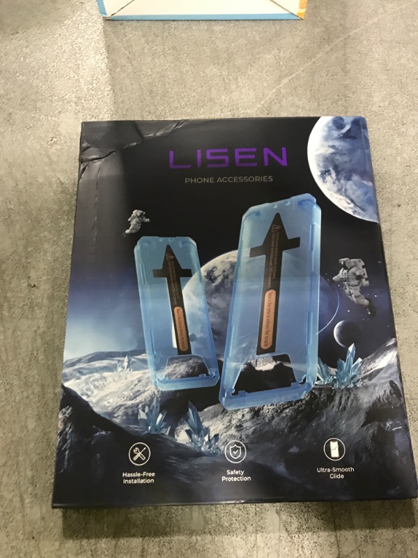 Photo 1 of LISEN 2 Pack 9H+ Glass for iPhone 16 Pro Max Screen Protector, Military Grade Shatterproof Full Edge Coverage, HD Bubble Free Easy Installation Tempered Glass for iPhone 16 Pro Max (6.9 Inch)