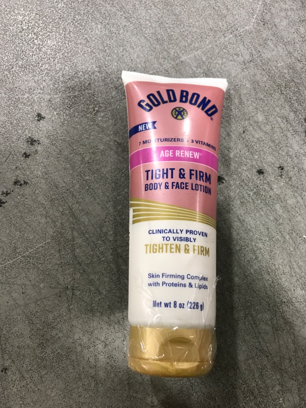 Photo 1 of Gold Bond Age Renew Tight & Firm Body & Face Lotion with Proteins & Lipids, Skin Firming Lotion for Women & Men With Aging, Dry Skin, 8 oz.