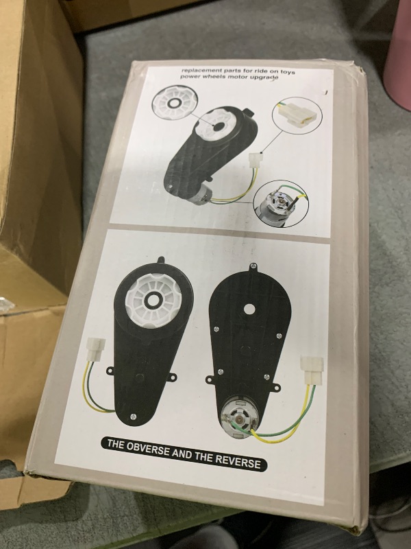 Photo 1 of 2Pcs 12V Powered Wheels Gearbox with High Torque Powered Wheels Motor Upgrade RS550 40000RPM Drive Engine High Speed Electric Gearbox for Kids Ride On Toys Car Gearbox