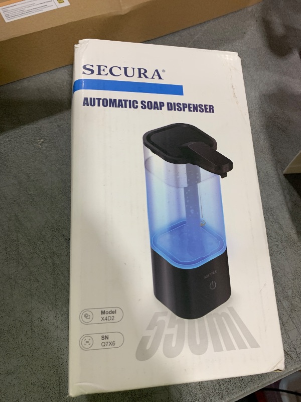 Photo 1 of Secura 18.6 oz. Automatic Soap Dispenser, Touchless Liquid Soap Dispenser with SoapGlow Timer, 3 Gear Infrared Distance Sensing Volume Setting Perfect for Kitchen or Bathroom