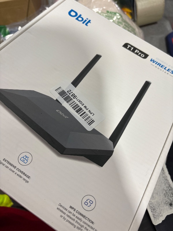 Photo 1 of Dbit N300 Easy Setup Wireless Wi-Fi Router Smart Home Internet Router - 2 x High Power Antennas, 4 x Fast Ethernet Ports, Supports Wireless Repeater, WISP Mode (T1 Pro)