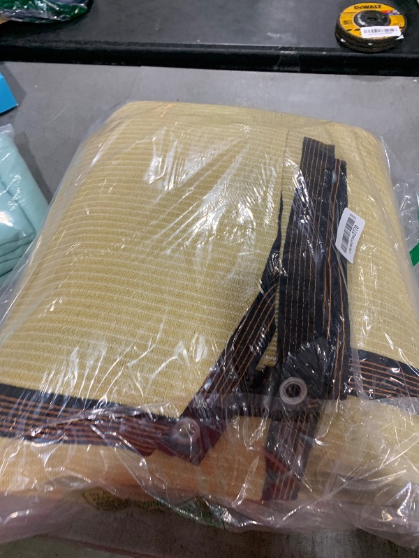 Photo 1 of Shade Cloth - Pergola Sun Shade 90% Outdoor Shade Fabric with Grommets for Pergola Cover Patio Gazebo Deck Garden Porch Wheat(8 * 20FT)