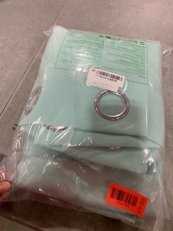 Photo 1 of NICETOWN Aqua Blue 100% Blackout Curtain Set, Thermal Insulated & Energy Efficiency Window Draperies for Guest Room, Full Shading Panels for Shift Worker and Light Sleepers, 37W x 60L, 2 PCs
