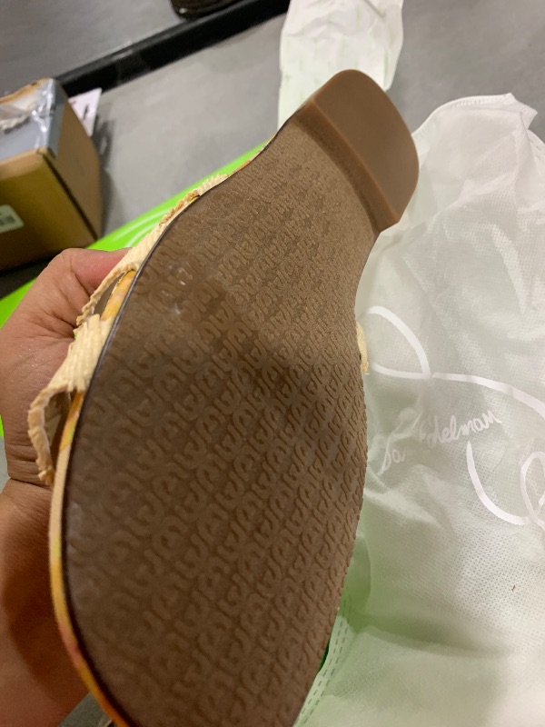 Photo 1 of Sam Edelman Bay Flat Sandal Wheat Fray 9.5 Medium