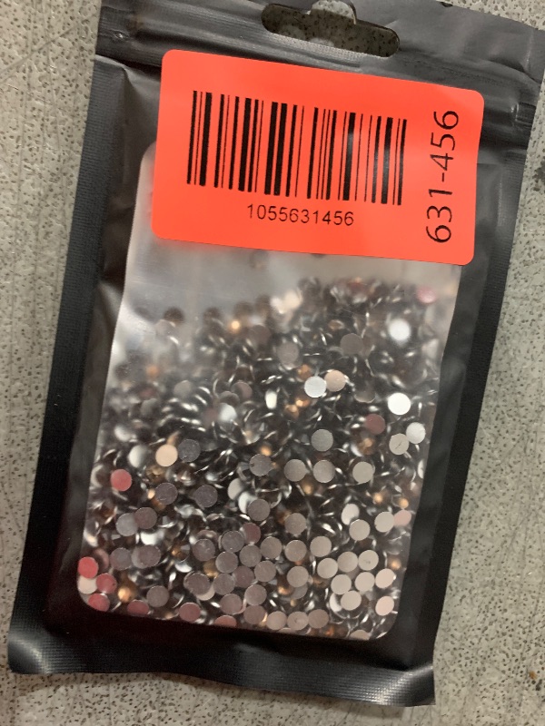 Photo 1 of 1500 Pieces SS16 4mm Flatback Rhinestones Clear Glass Round Gems Crystals for Nail Art DIY Crafts Clothes Shoes Bags ?Dark Coffee?