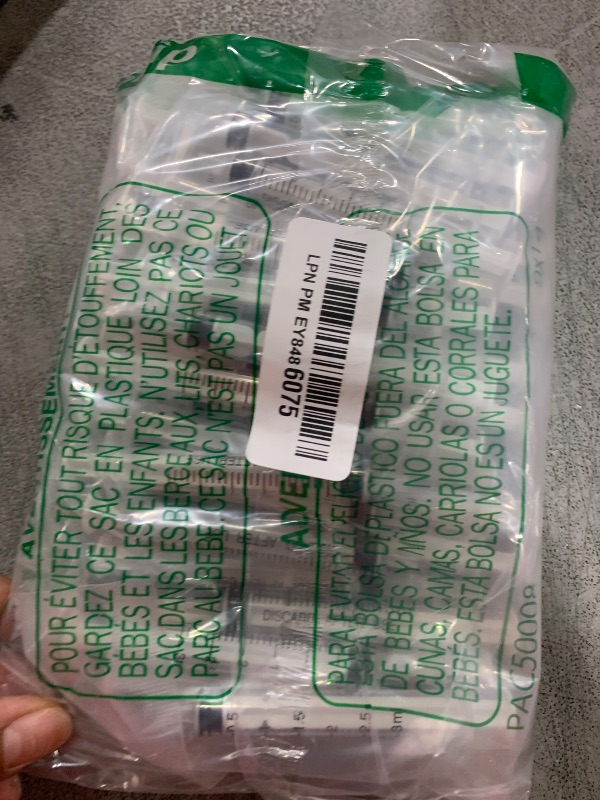 Photo 1 of 3ml Syringes with Cap, Luer Slip Tip, Whole Pack Bulk Sterile Sealed, No Needle, 50 Pack