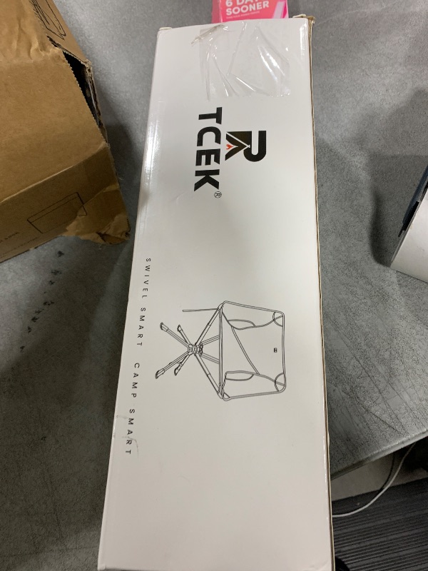 Photo 1 of TCEK Swivel Portable Chair - Small Compact Collapsible Folding Chairs for Adults, Setup in 8 Seconds, Lightweight Outdoor Backpack Chair for Camping, Travel, Hiking, Beach, Support 300 LBS