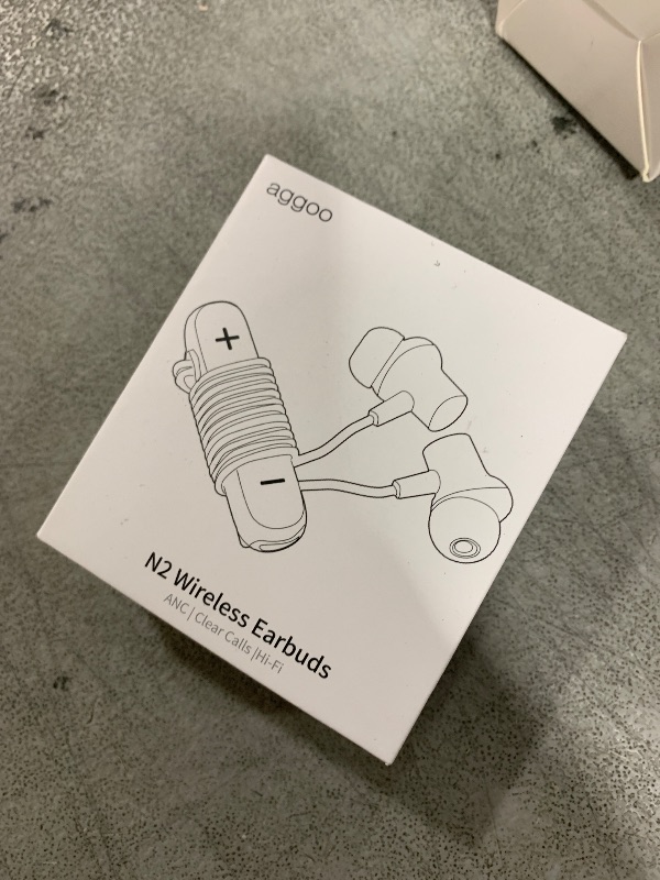 Photo 1 of Active Noise Cancelling Earbuds, Neckband Bluetooth Headphones, Wireless Bluetooth 5.4 Earbuds with 4 AI ENC Mics, Deep Bass Strong Beat Ear Buds, 18H Playtime, IPX7 Waterproof, Magnetic Earphones