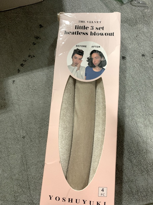 Photo 1 of YOSHUYUKI Littles Heatless Curls Overnight Rods Velvet Hair Curler to Sleep in No Heat Heatless Curling Iron Foam Sponge Flexi Rods Hair Rollers for Long Short Hair Care Styling Tools Cream