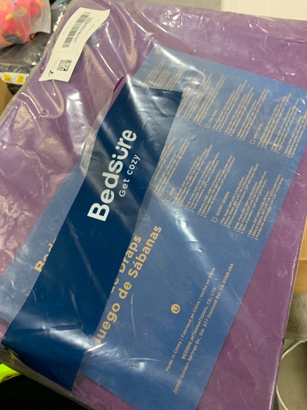 Photo 1 of Bedsure Queen Sheet Set, Rayon Derived from Bamboo, Cooling Sheets, Breathable & Soft, Deep Pocket Up to 16 Inches, Hotel Luxury Silky Bedding for Hot Sleepers, Plum
