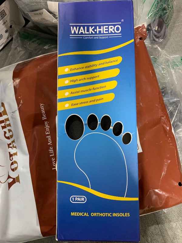 Photo 1 of Plantar Fasciitis Relief - Arch Support Insoles for Men Women, Shoe Inserts for Flat Feet, Orthotic Shoe Insoles All-Day Energy and Comfort with Every Step (Mens 11-11 1/2 | Womens 13-13 1/2)