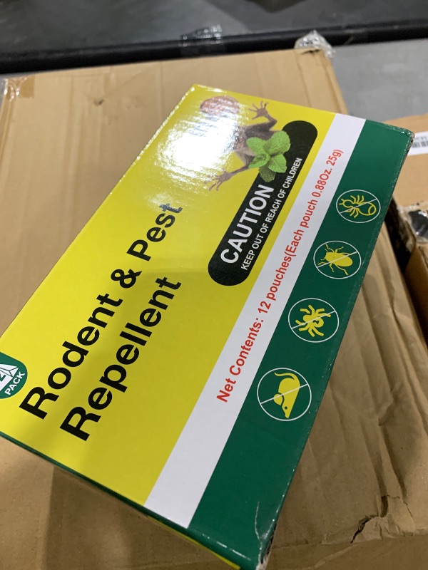 Photo 1 of 12PCS Rodent Repellent Pouches, Natural Ingredients, Ideal for Indoor Use