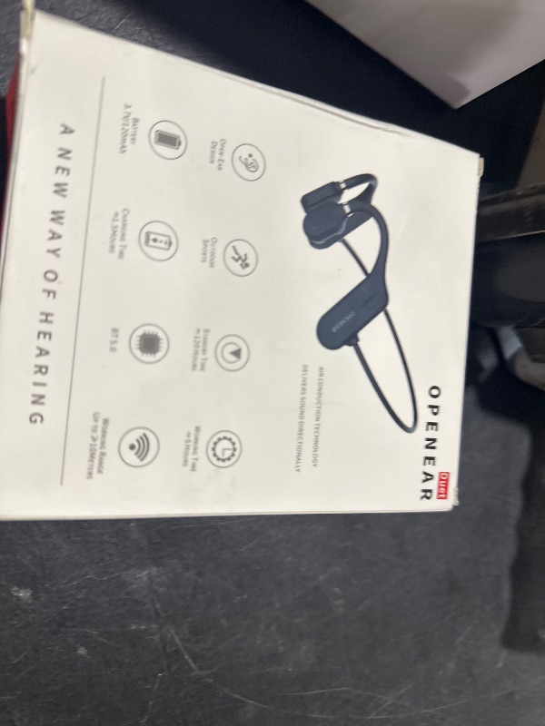 Photo 1 of Inductivv Bone Conduction Headphones Sound Revv Open Earphones Wireless Bluetooth Running Headphones with Mic, IP56 Waterproof, Lightweight and Comfortable Fit Sport Bone Conduction Earbuds & Exercise