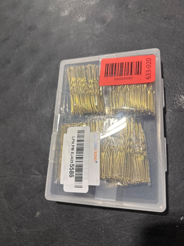 Photo 1 of 330 Count U Shaped Hair Pins Blonde, YINGFENG 2.4inch Gold Bun Pins Bun Hair Pins for Women Girls with Storage Box, Hair Accessories for All Hair Types
