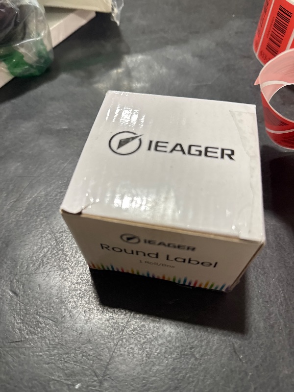 Photo 1 of iEager 2 Inch Round Thermal Labels, Circle Thermal Printer Stickers, Durable Circular Label Printer Sticker for Business, Logo, Gift, 500 Labels/Roll, White