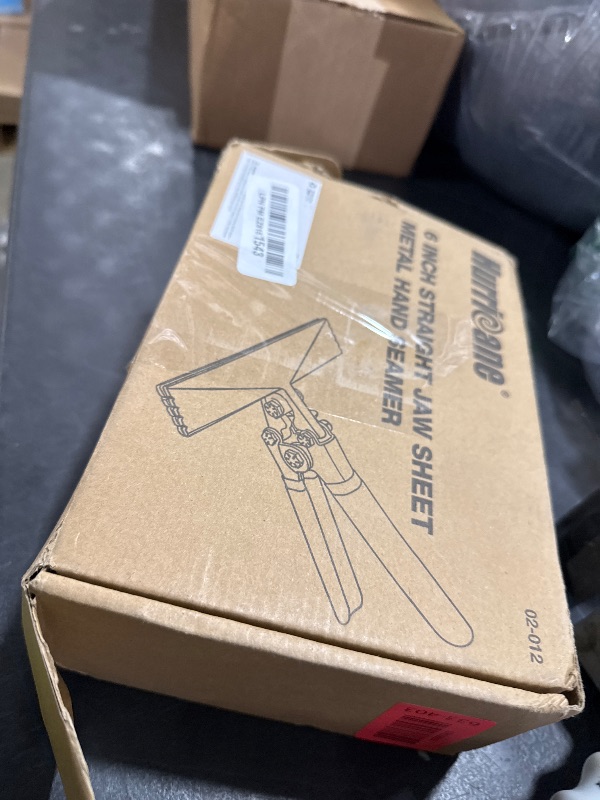Photo 1 of HURRICANE Sheet Metal Hand Seamer, 6 Inch Straight Jaw Sheet Bender Tools for Flattening Metal, Bending Pliers with Double Dipped Cushion Handle