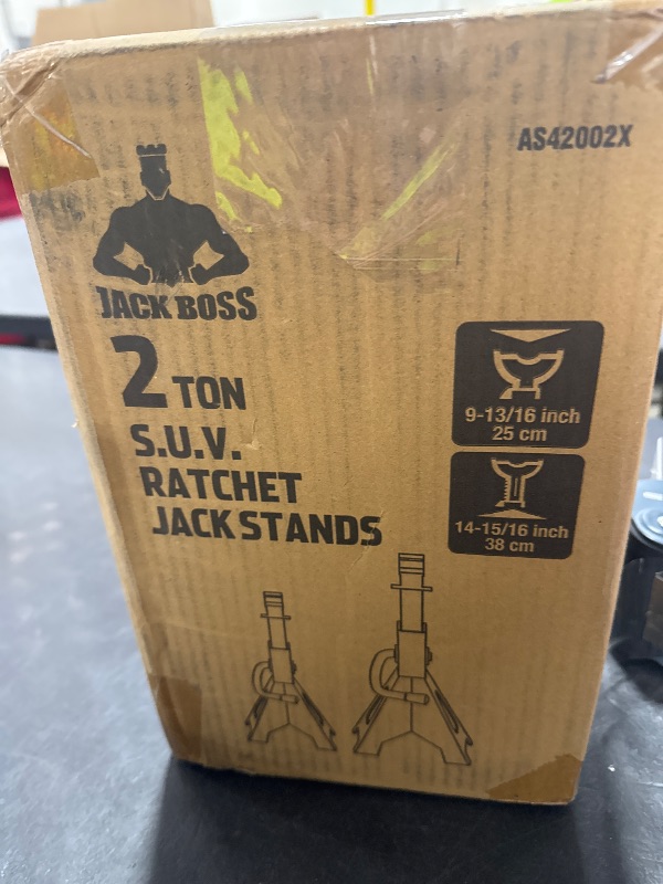 Photo 1 of Jack Boss Jack Stands Low Profile 2 Ton(4000 LBs) Lifting Car Stand, Fit Use for Cars Automotive Small Vehicles, 2 Pack