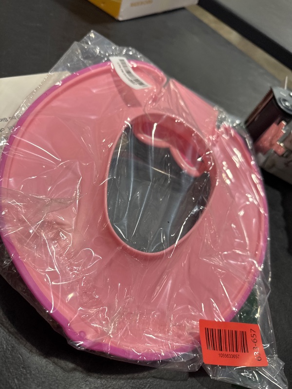 Photo 1 of Bright Starts Disney Baby Minnie Mouse Flip & Sit Potty Training Seat, Attaches to Toilet Securely, Space Saving Design Fits Most Toilets